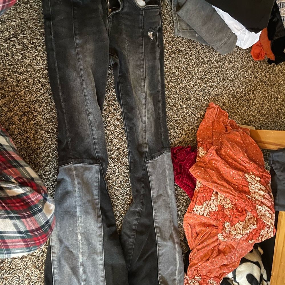 Small bell bottom jeans